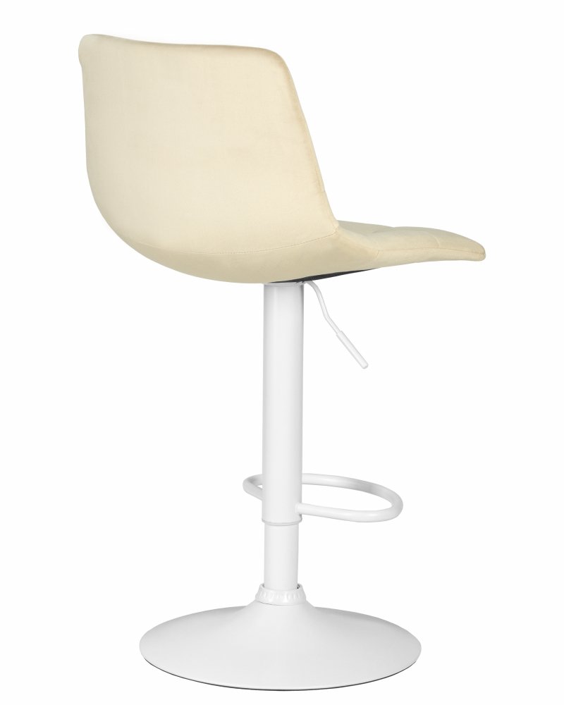 Стул барный DOBRIN TAILOR WHITE (бежевый велюр (MJ9-10)) фото 4
