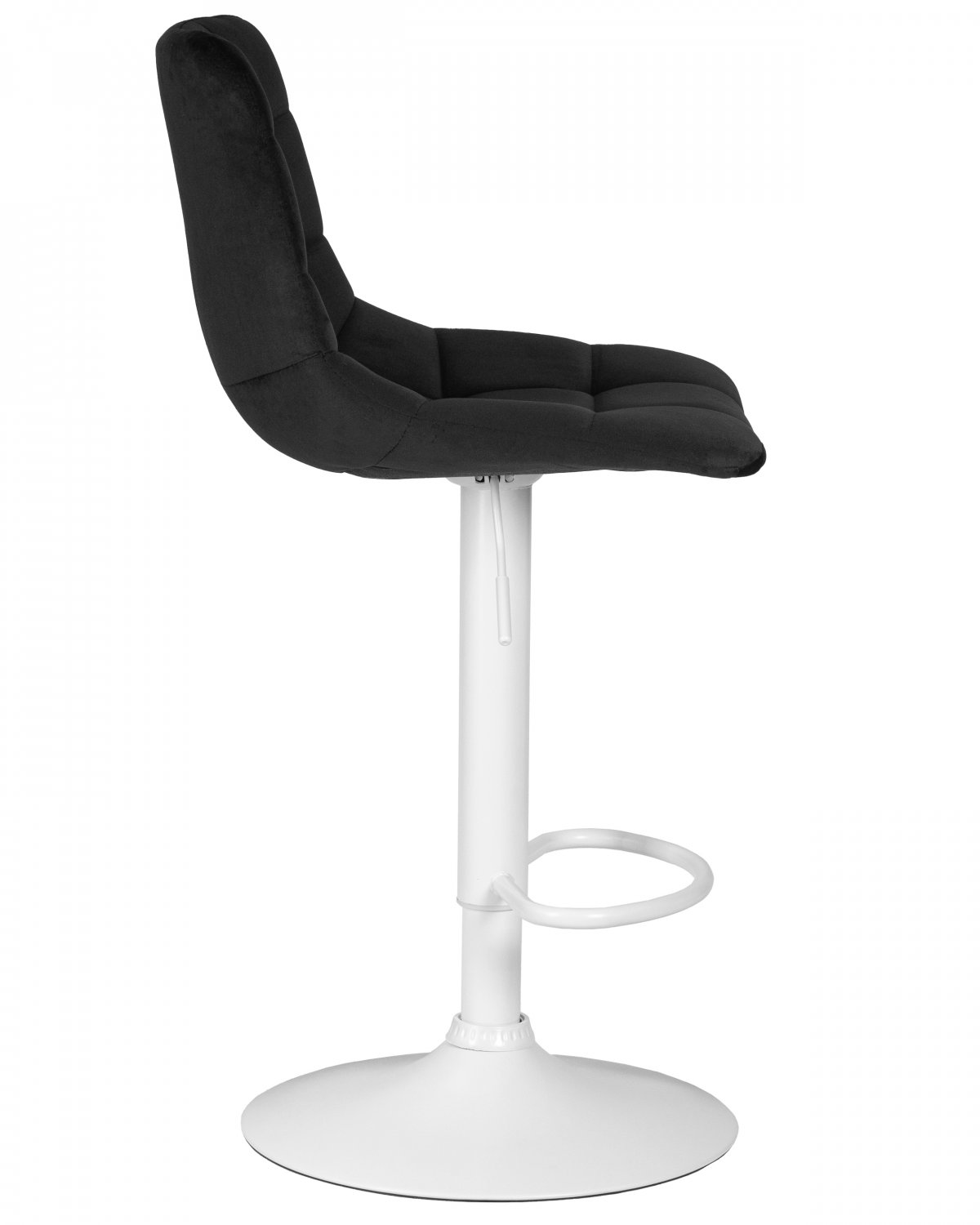 Набор 2 шт Стул барный DOBRIN TAILOR WHITE (черный велюр (MJ9-101)) фото 4