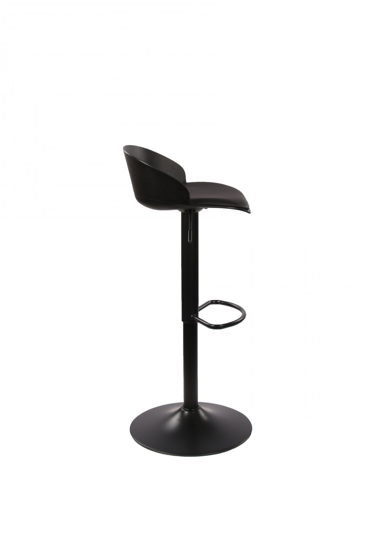 Стул барный Глайс черный PU черная ножка фото 4