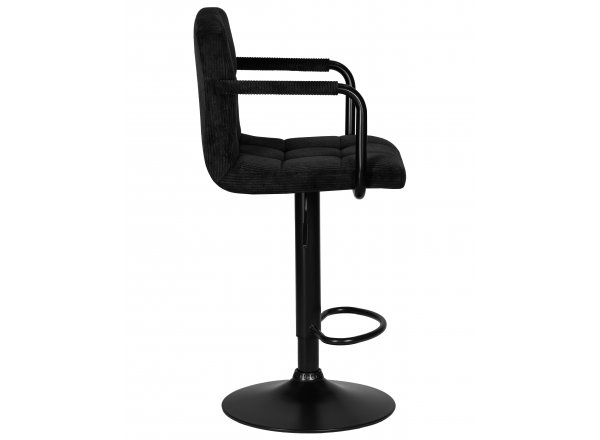 Набор 2 шт Стул барный DOBRIN KRUGER ARM BLACK (черный вельвет (LAR-E2041-52))