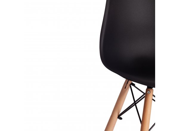 Стул барный Синди Бар Чаир/Cindy Bar Chair (мод.80-1) дерево бук/металл/пластик, 50х51х109см, черный 3010/ натуральный фото 17