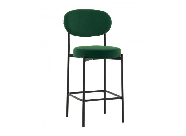 Стул Полубарный Бриф DD велюр зелёный